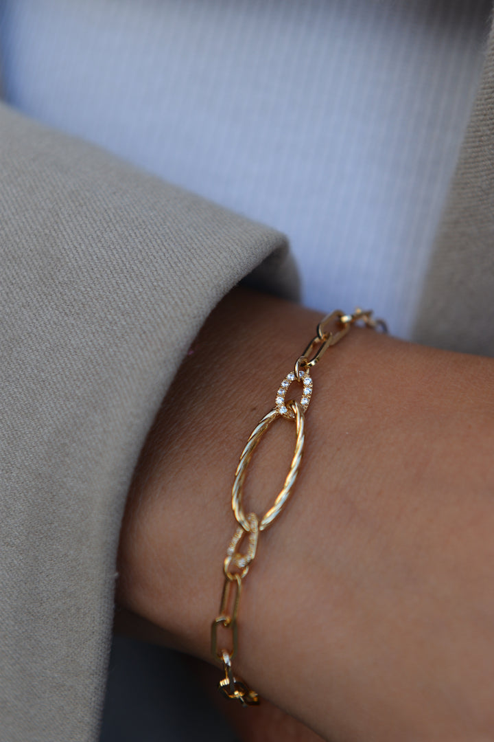 Bracelet Plaqué Or & OZ Reem
