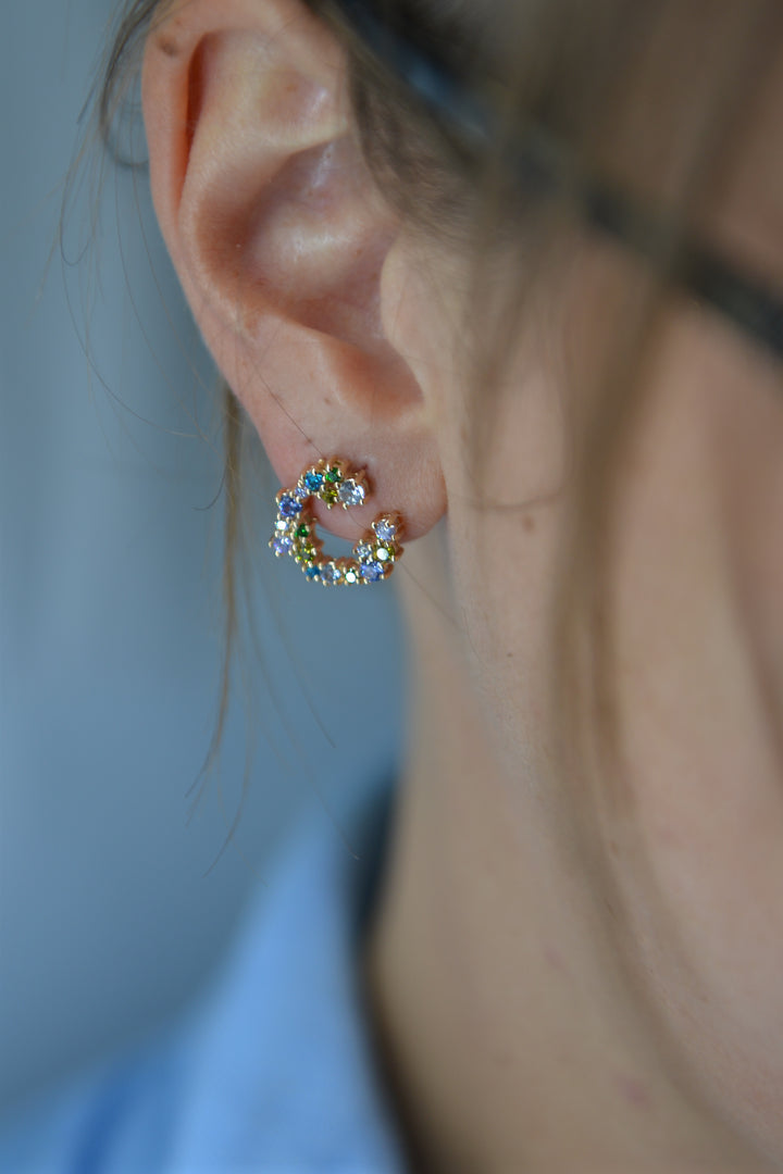 Boucles d'oreilles Plaqué Or & Oz Bouquet