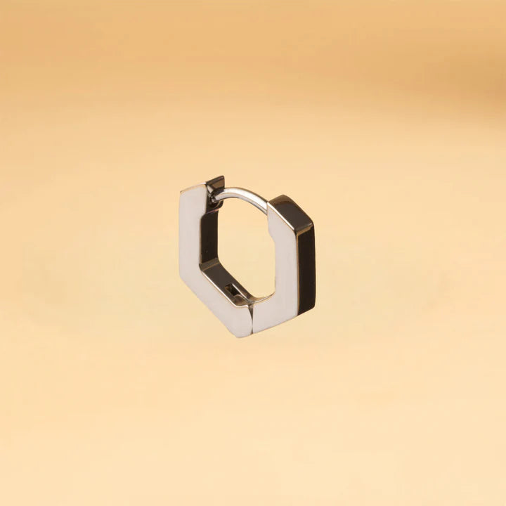 Boucle d’oreille hexagonale Gemini ETD10