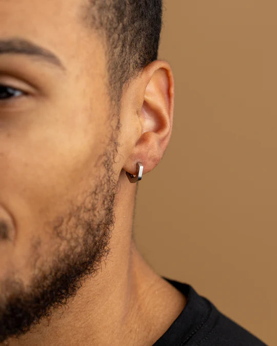 Boucle d’oreille hexagonale Gemini ETD10