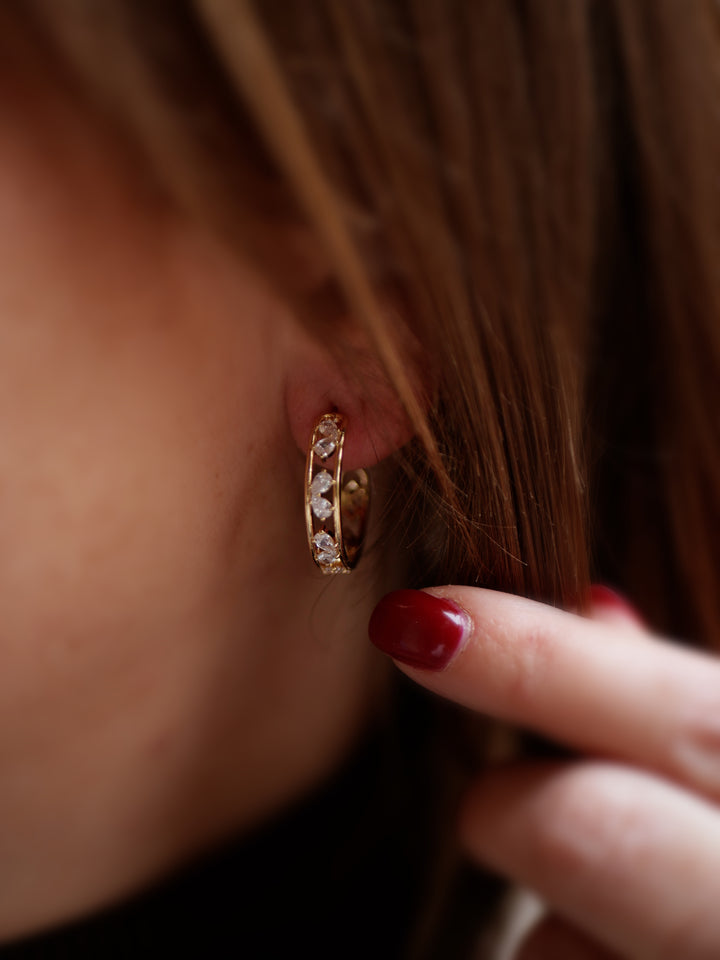 Boucles d'oreilles Plaqué Or & Oz Nenuphar