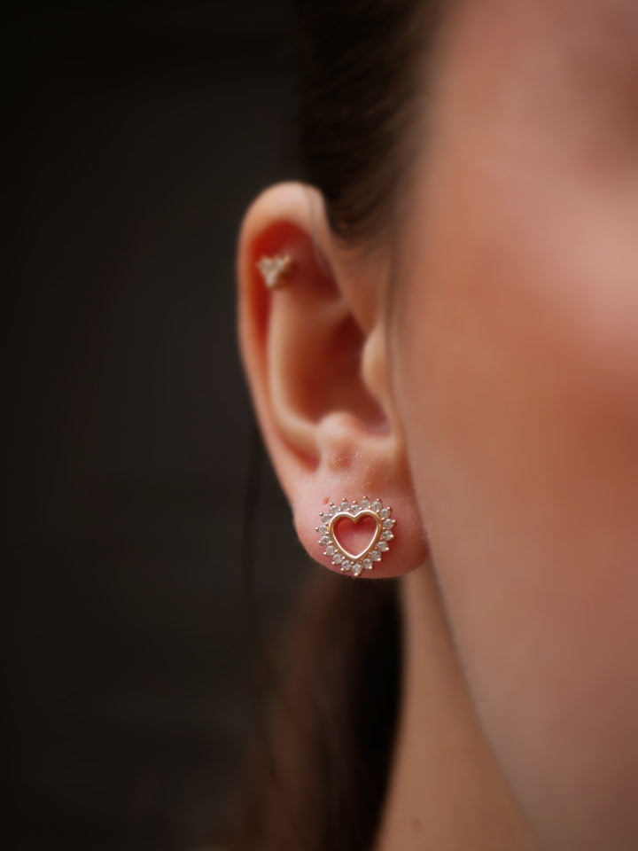 Boucles d'oreilles Plaqué Or & Oz Cupido