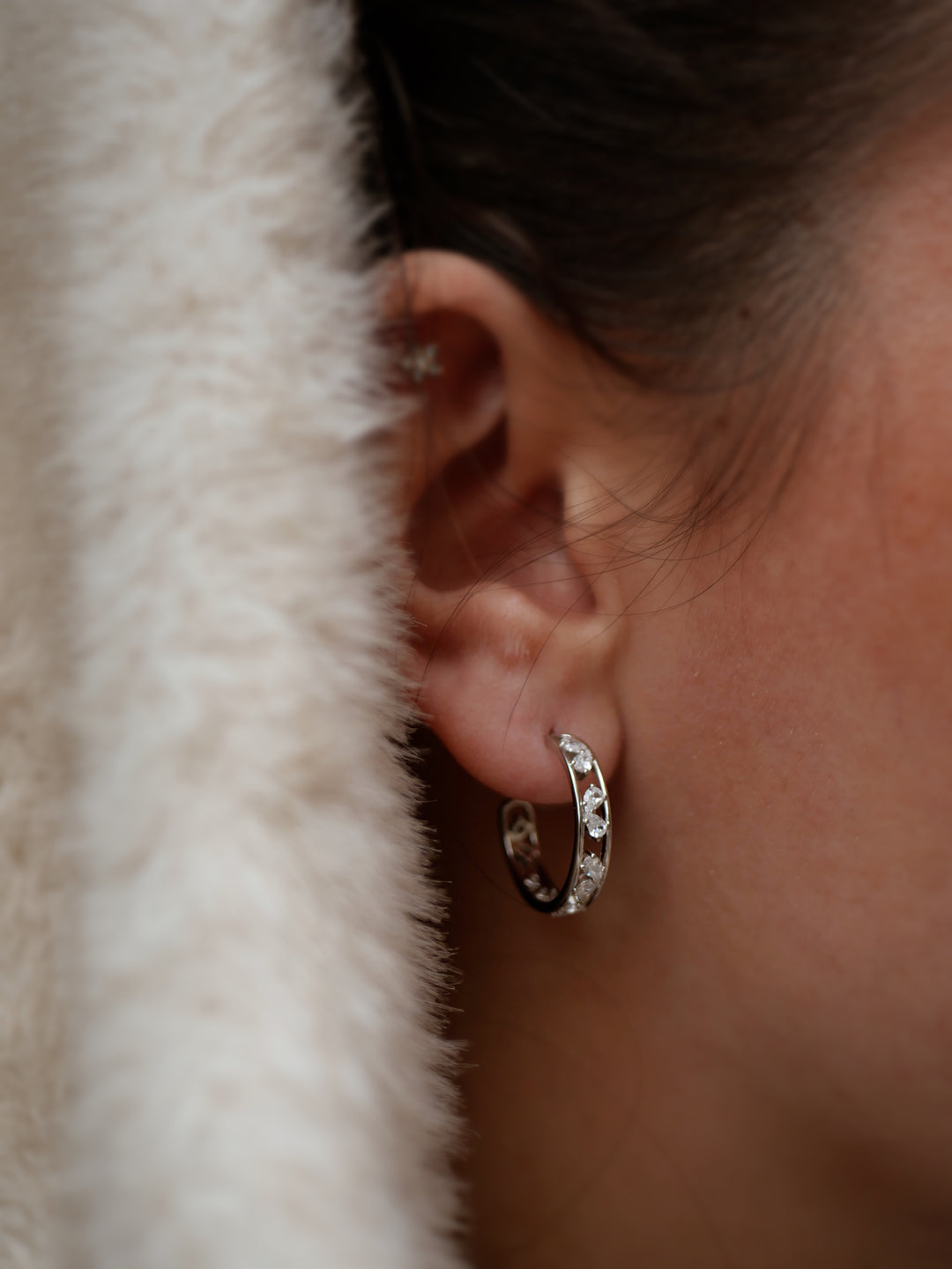 Boucles d'oreilles Argent 925 & Oz Nenuphar