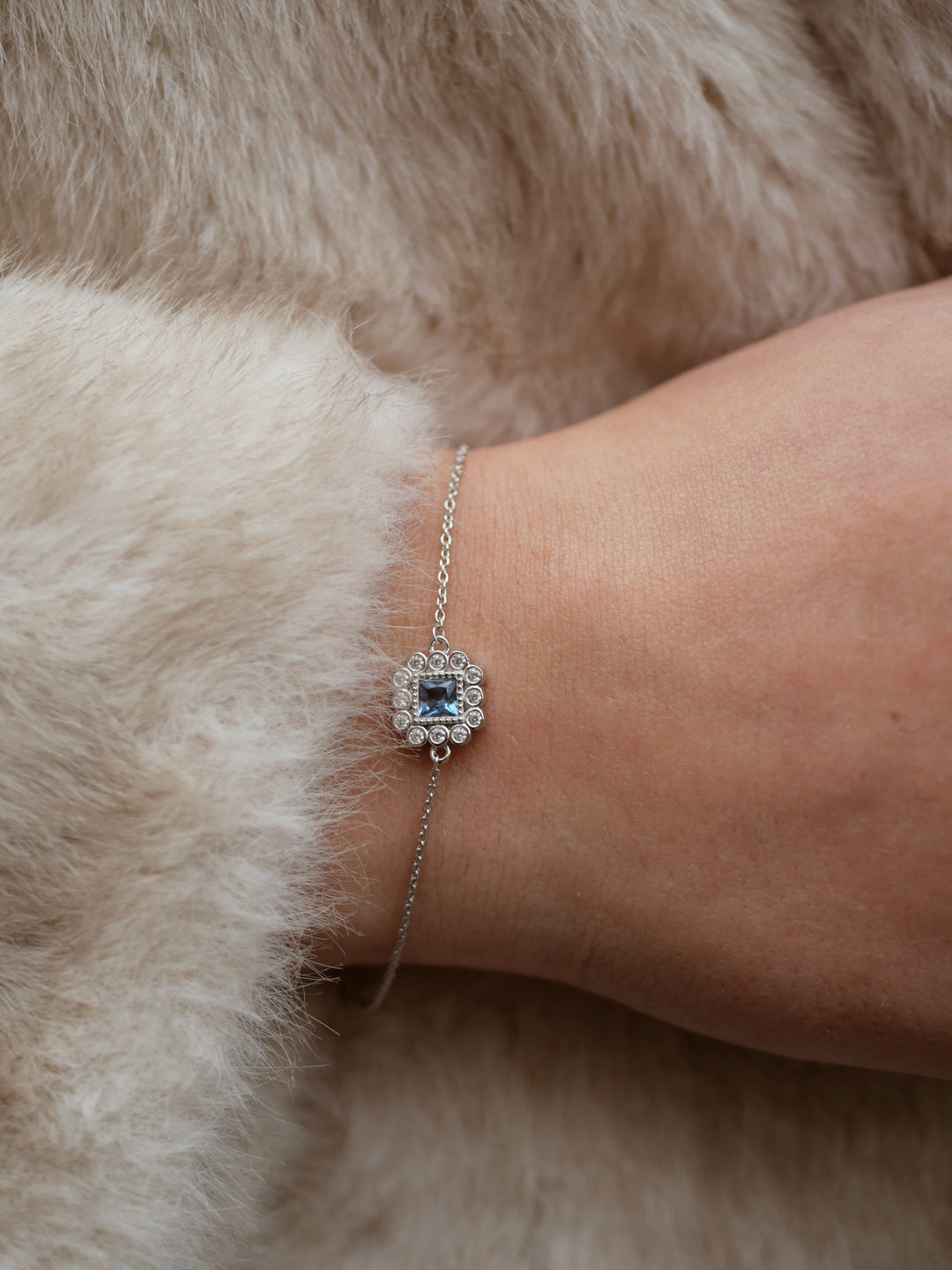 Bracelet Argent 925 & Oz bleu Trésor