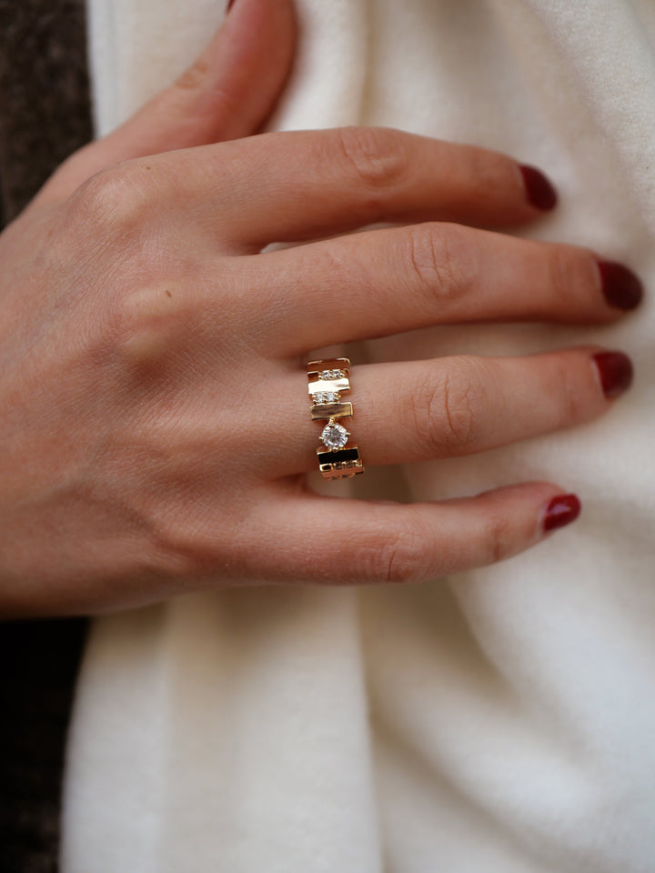Bague Plaqué Or & Oz Euphoria