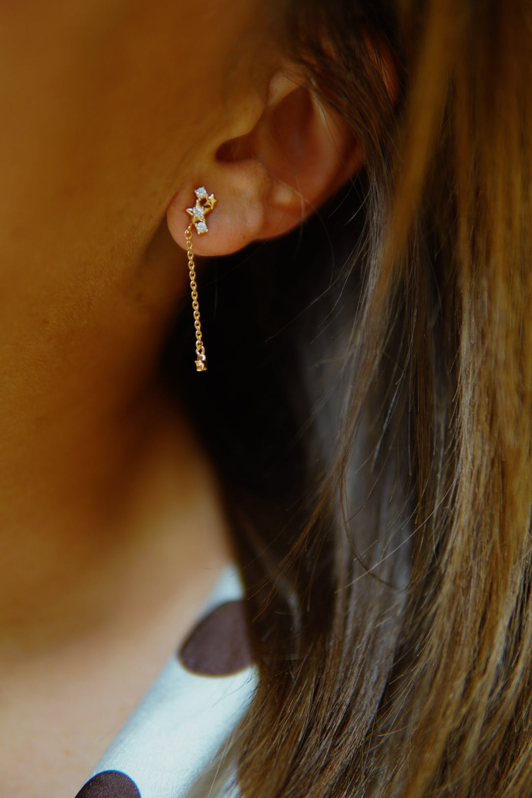 Boucles d'oreilles Plaqué Or & Oz pendantes Sugar