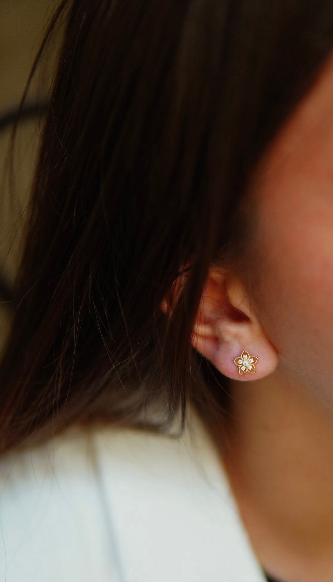 Boucles d'oreilles Plaqué Or & Oz Capucine
