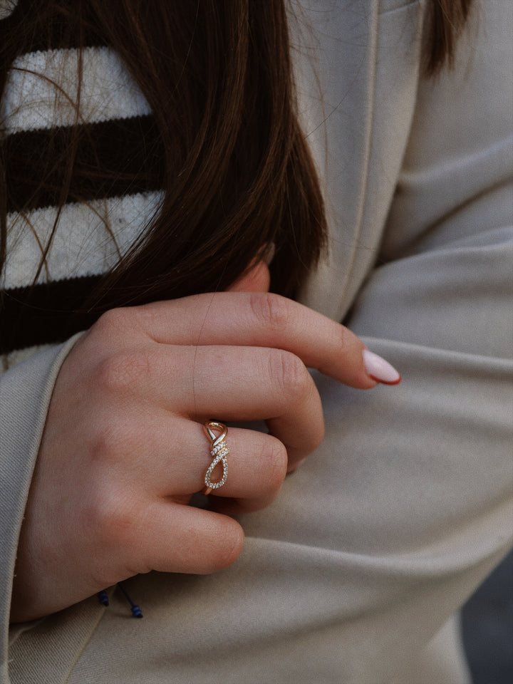 Bague Plaqué Or & Oz Endless