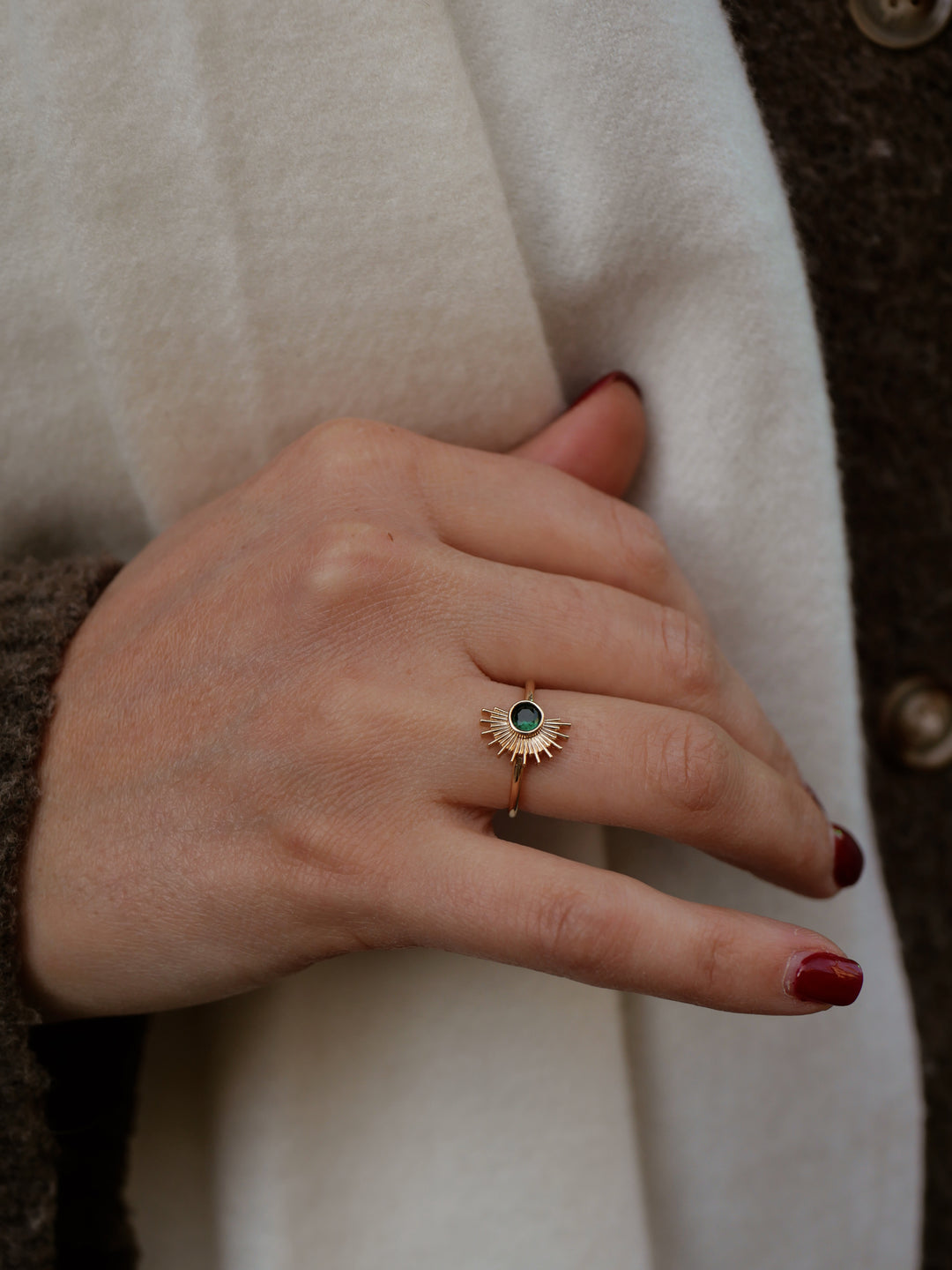 Bague Plaqué Or & Oz Romane