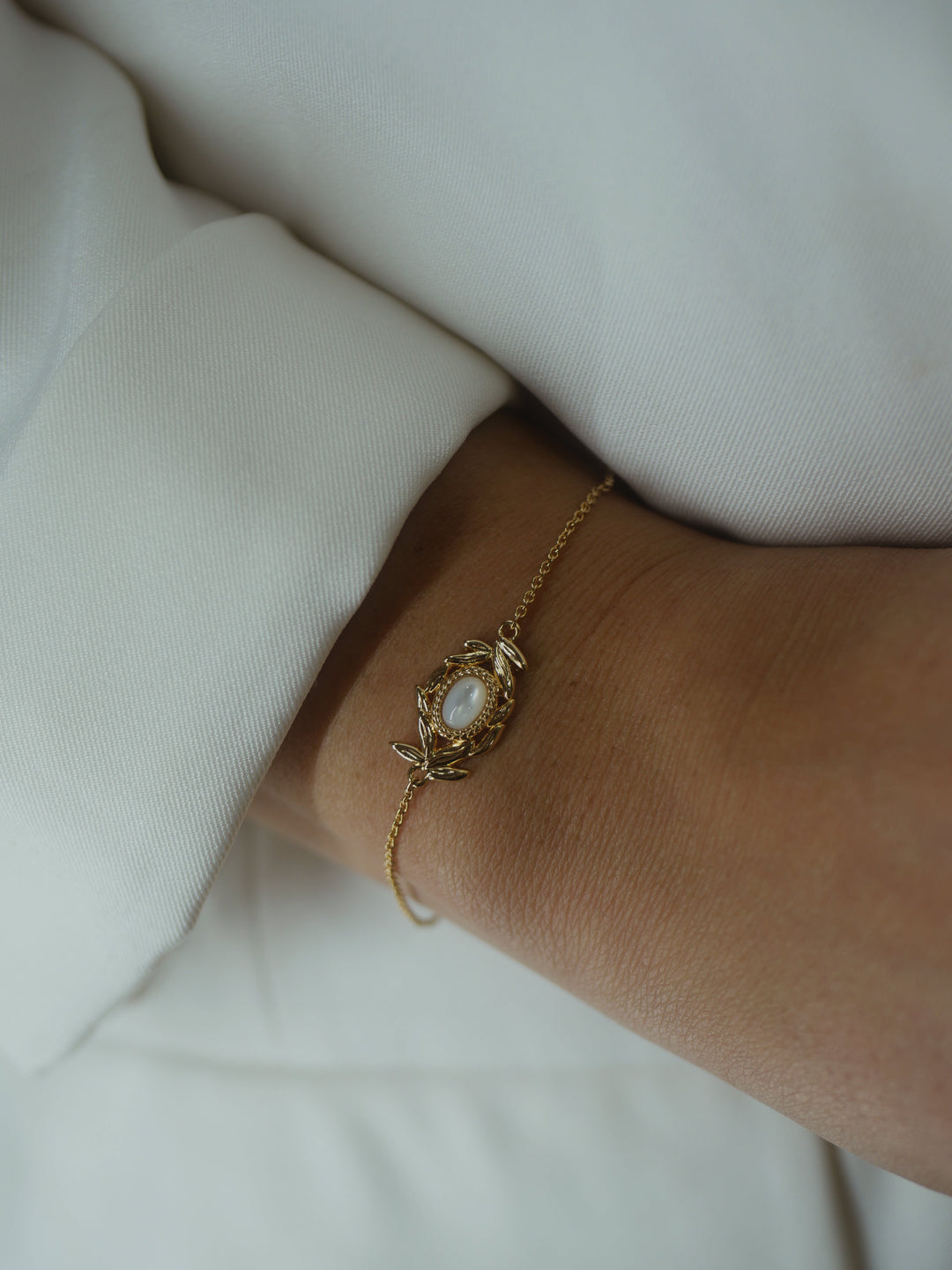 Bracelet Plaqué Or & nacre Victoire
