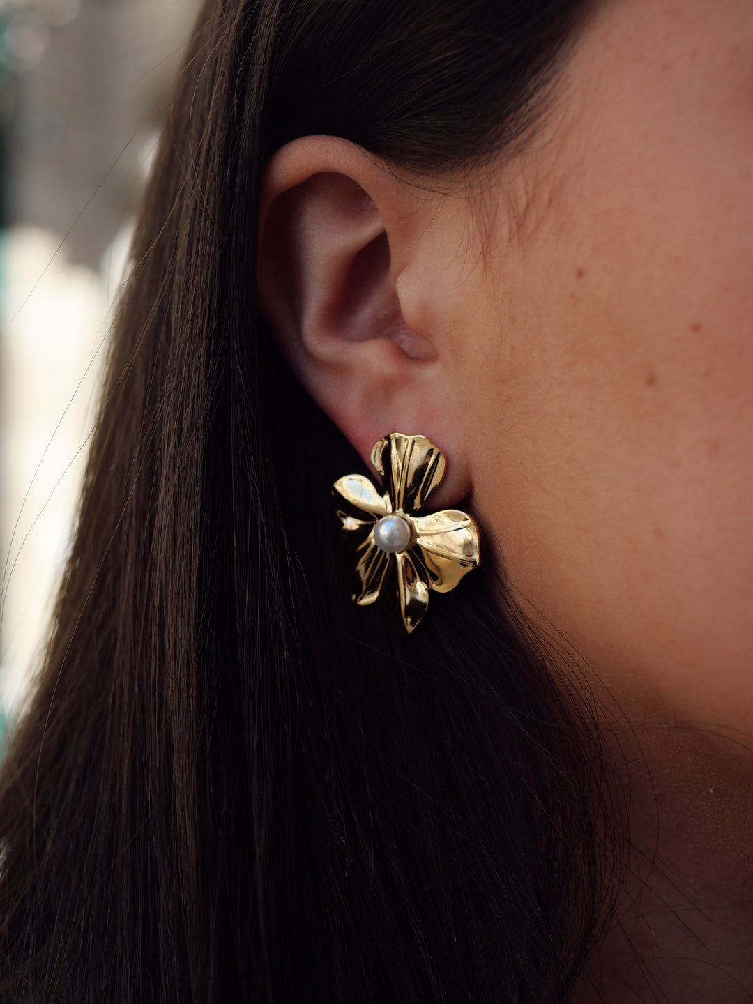 Boucles d'oreilles Acier inoxydable doré Anaelle