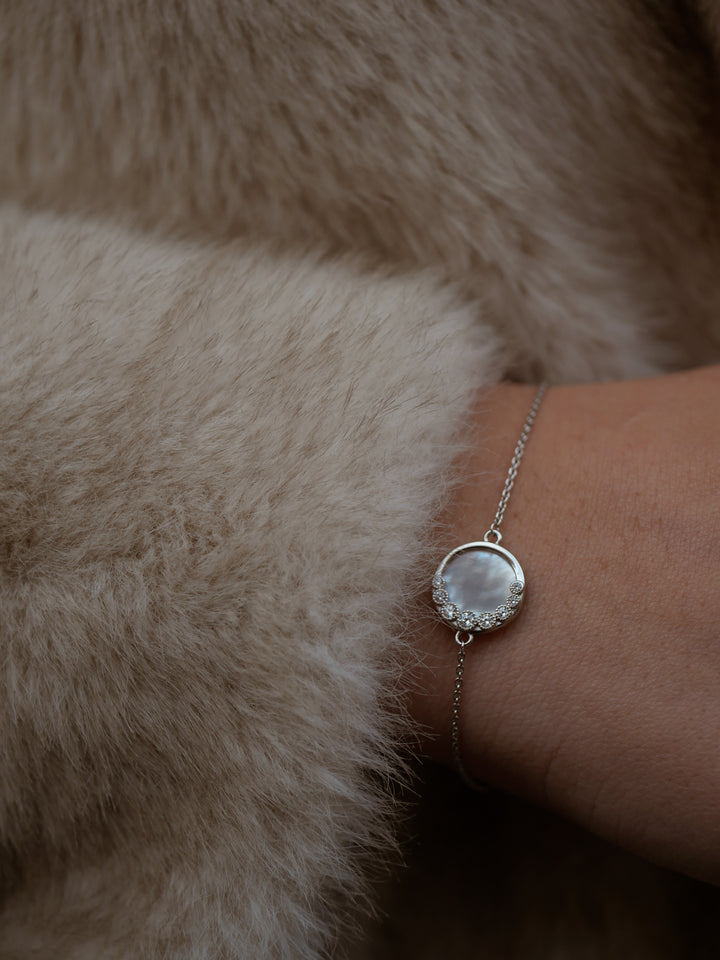 Bracelet Argent 925 & Nacre & Oz Moon