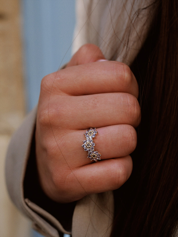 Bague Plaqué Or & Oz Fleurette