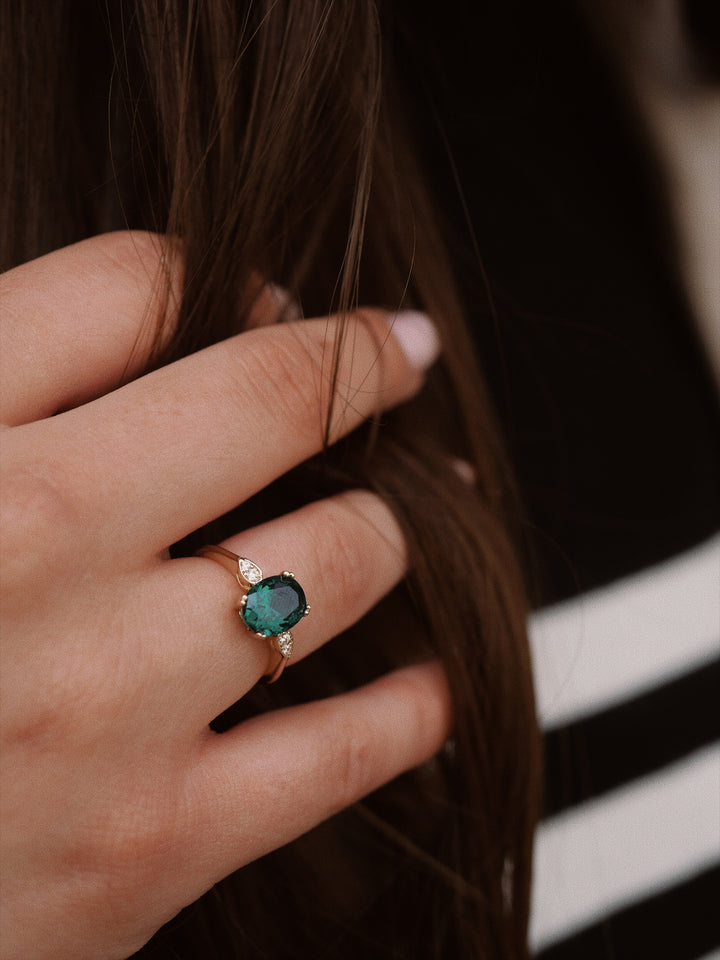 Bague Plaqué Or & Oz Ariane
