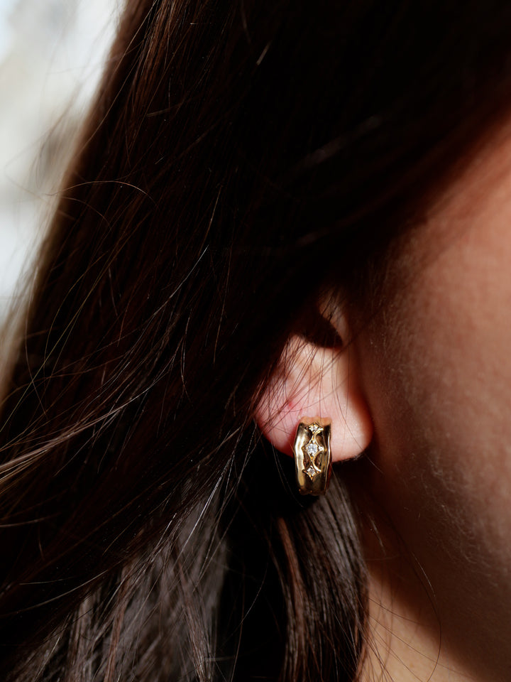 Boucles d'oreilles Plaqué Or & OZ Solara