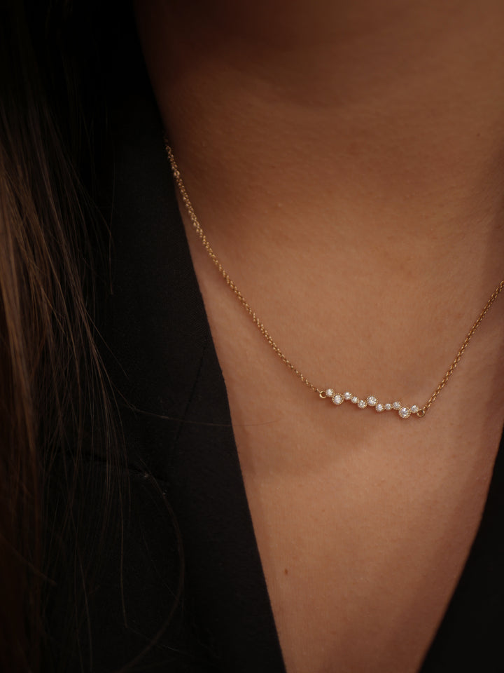 Collier Plaqué Or & Oz Opale