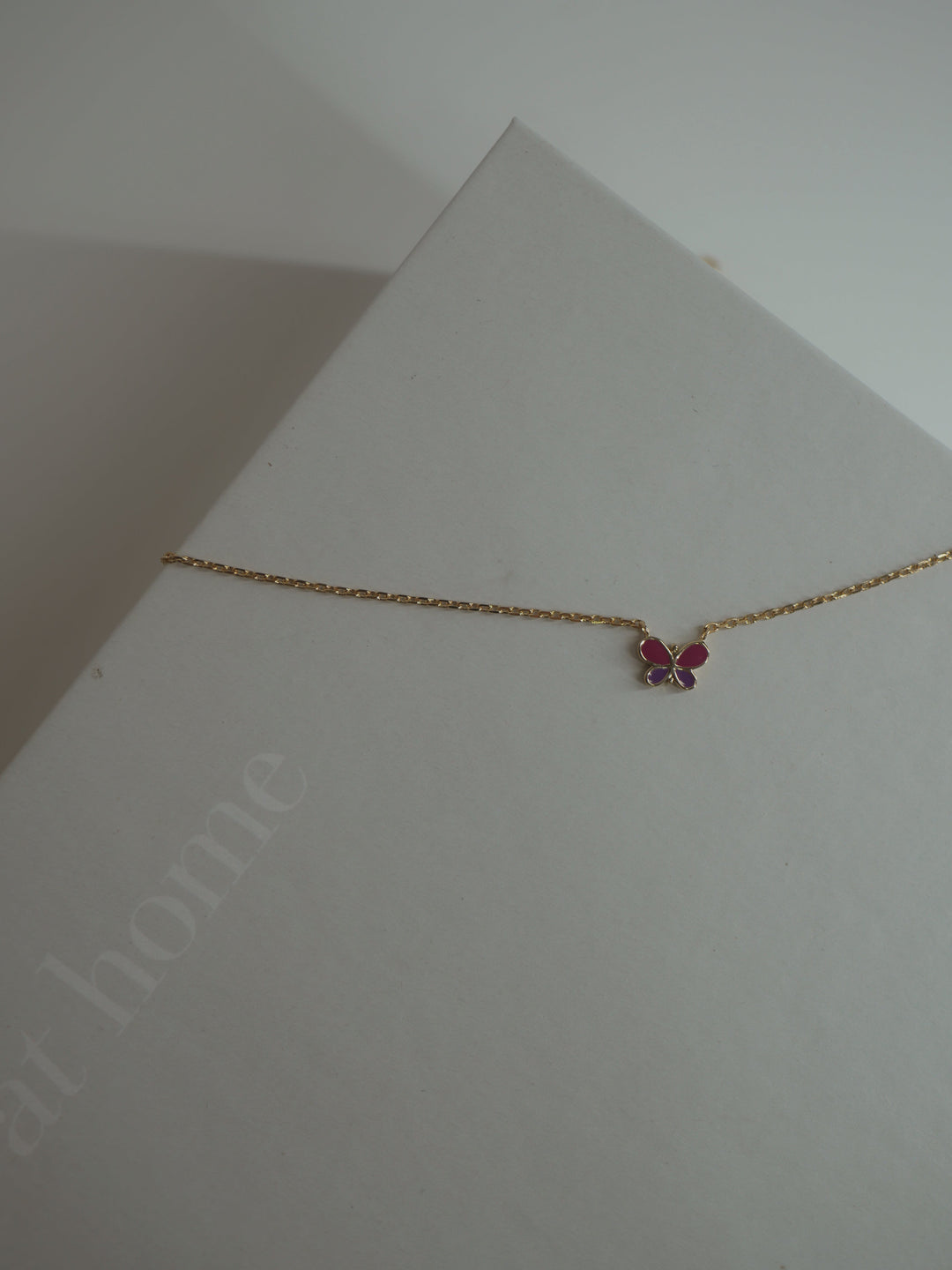 Collier Plaqué or enfant Butterfly