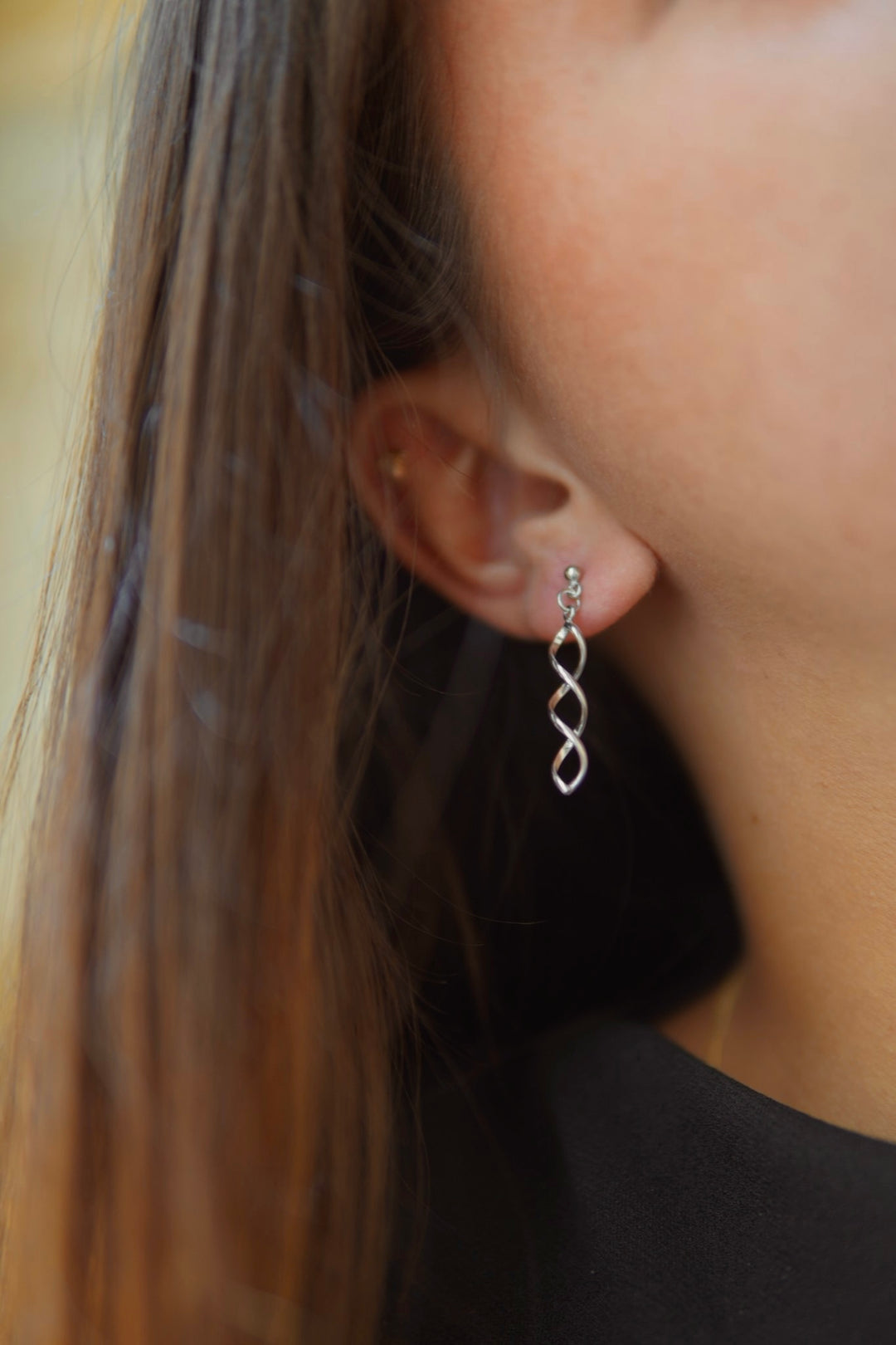 Boucles d'oreilles Argent 925 Spirale