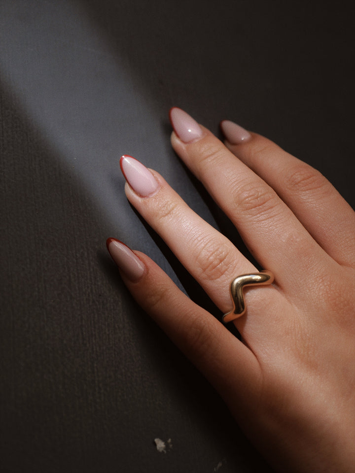 Bague Plaqué Or Leena