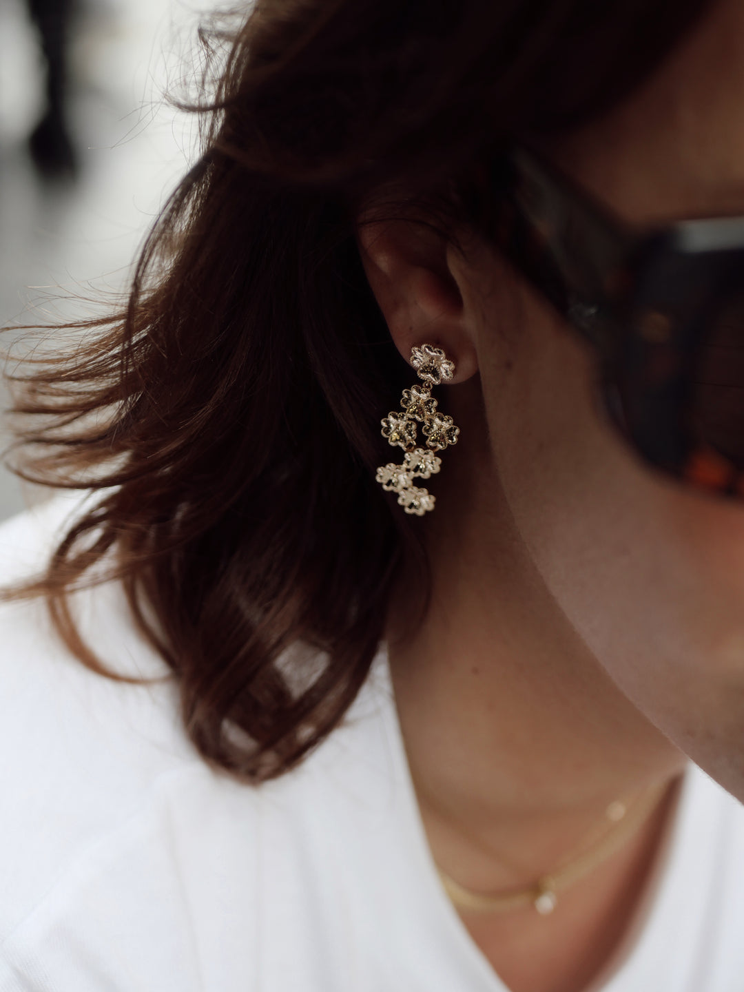 Boucles d'oreilles Plaqué or Cherrybloom