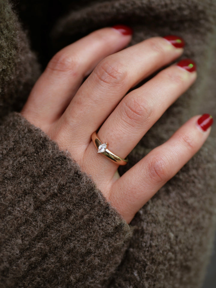 Bague Plaqué Or & Oz Adélie