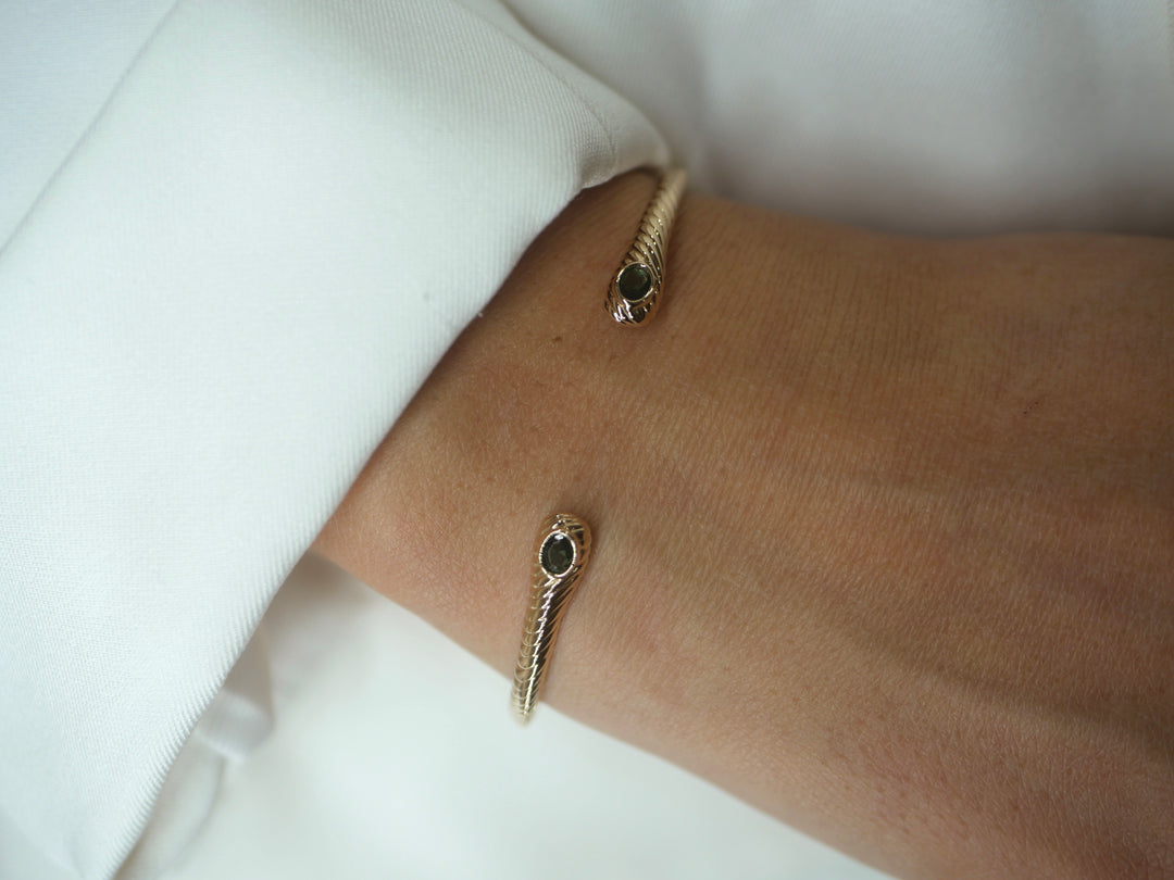 Jonc Plaqué Or Clover