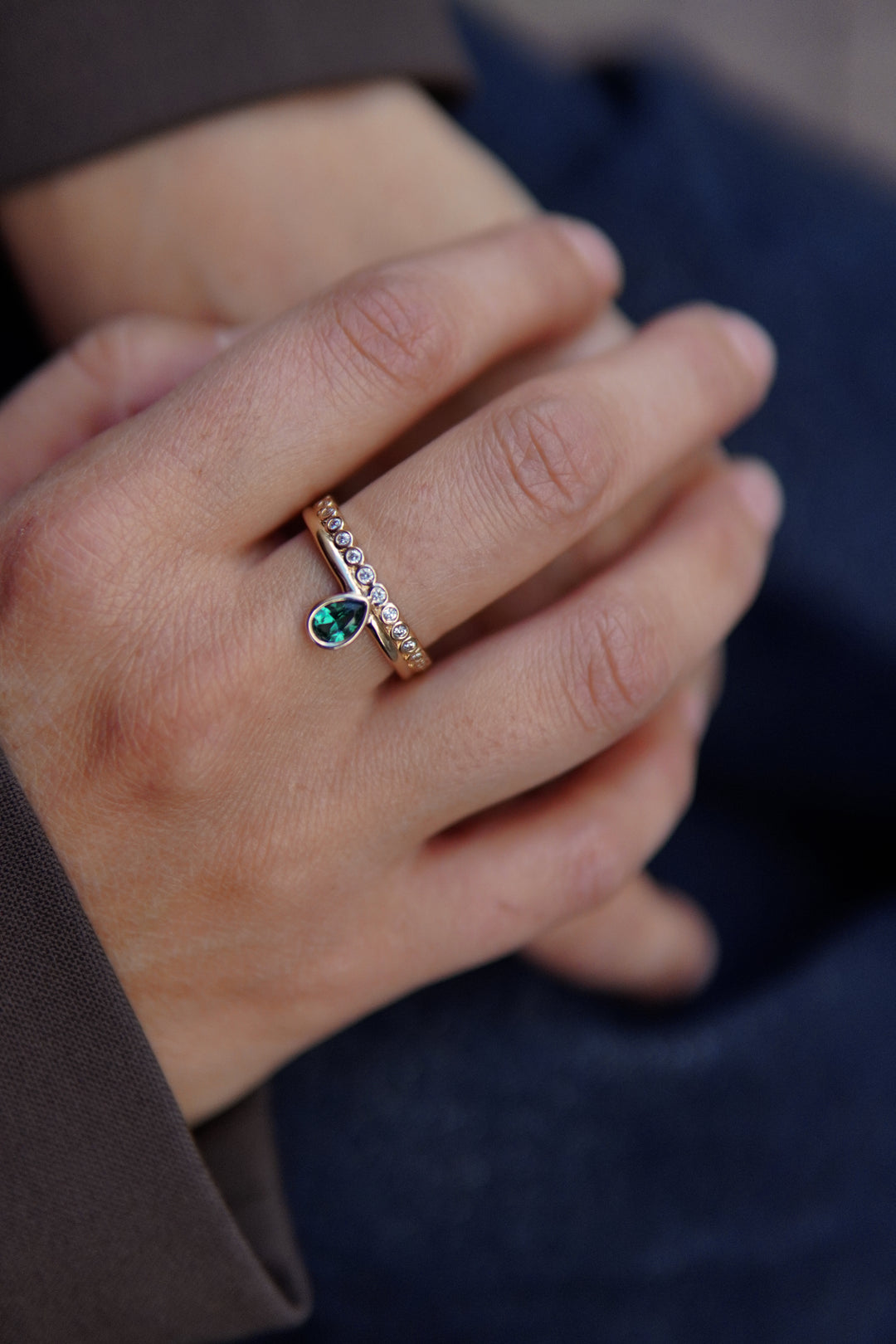 Bague Plaqué Or & Oz Sage