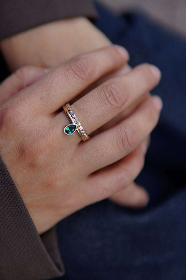 Bague Plaqué Or & Oz Sage