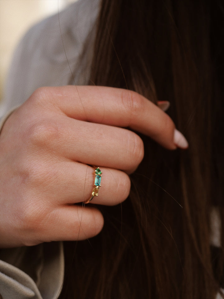 Bague Plaqué Or & Oz Luzia