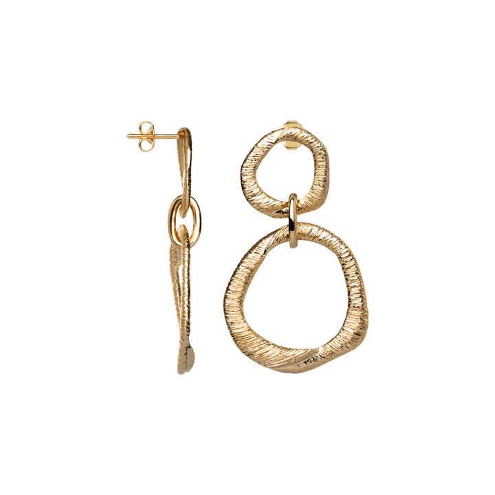 Boucles d'Oreilles Plaqué Or Alizée Saunier