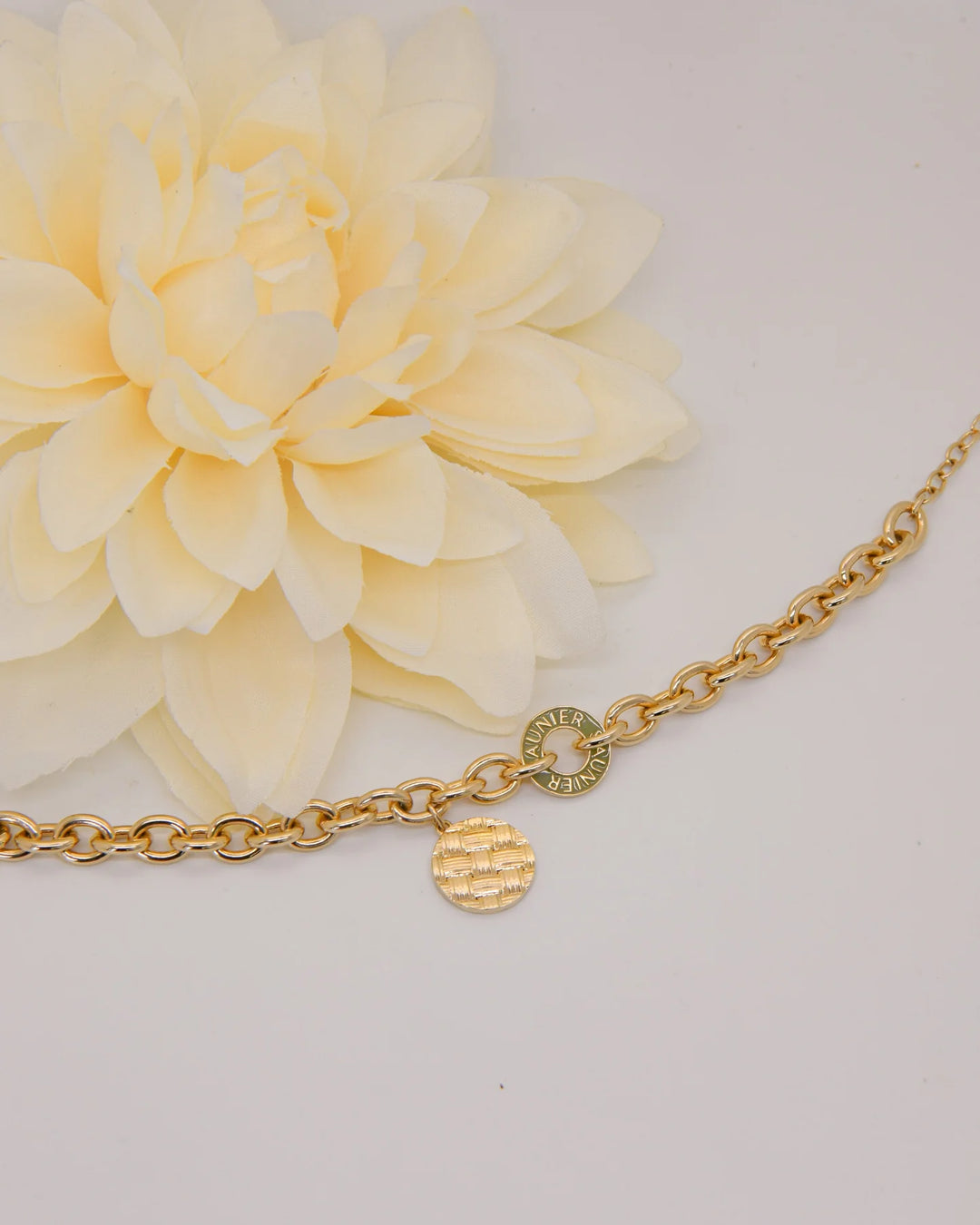 Bracelet Plaqué Or Matelassage Saunier