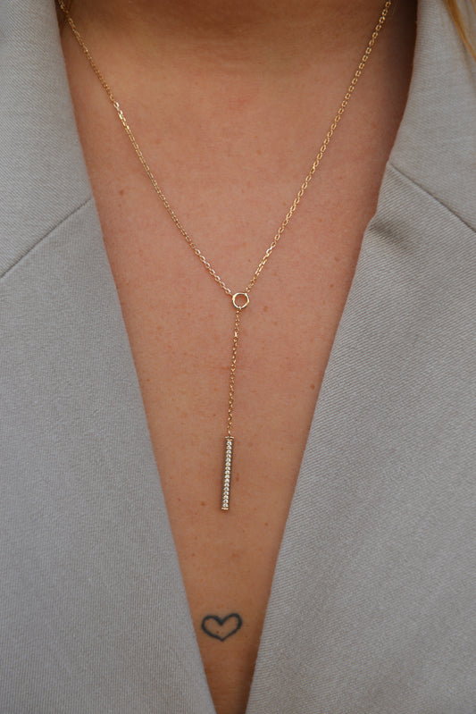 Collier Plaqué or cravate & Oz Oscar