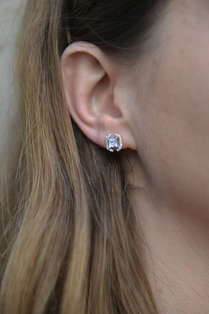 Boucles d'oreilles Argent 925 & Oz puces Lloyd
