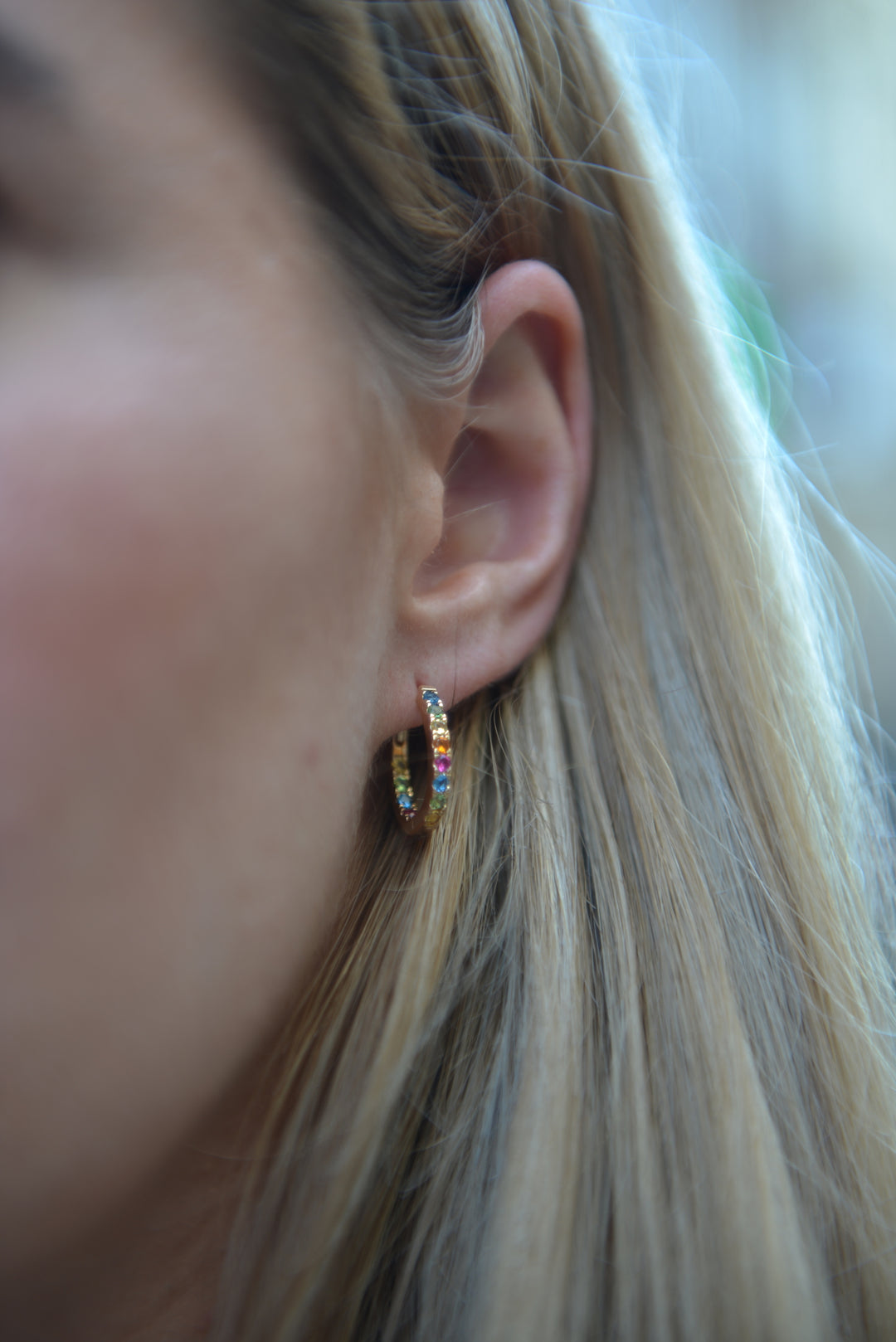 Boucles d'oreilles Plaqué Or & OZ Rainbow