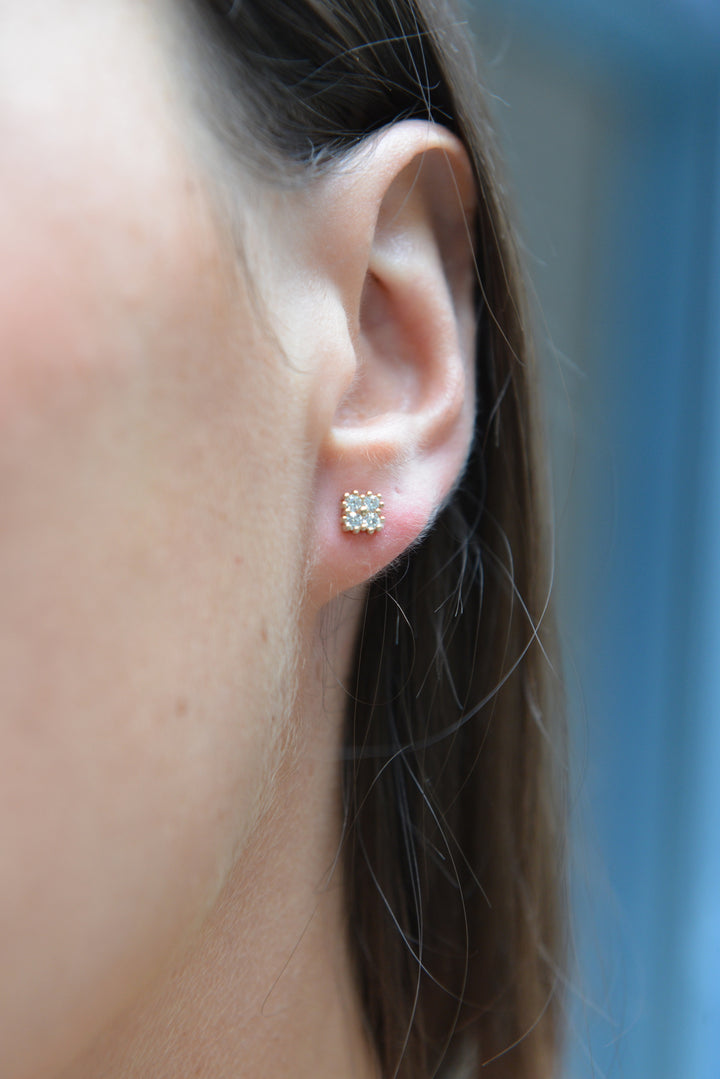 Boucles d'oreilles Plaqué Or & Oz Dina