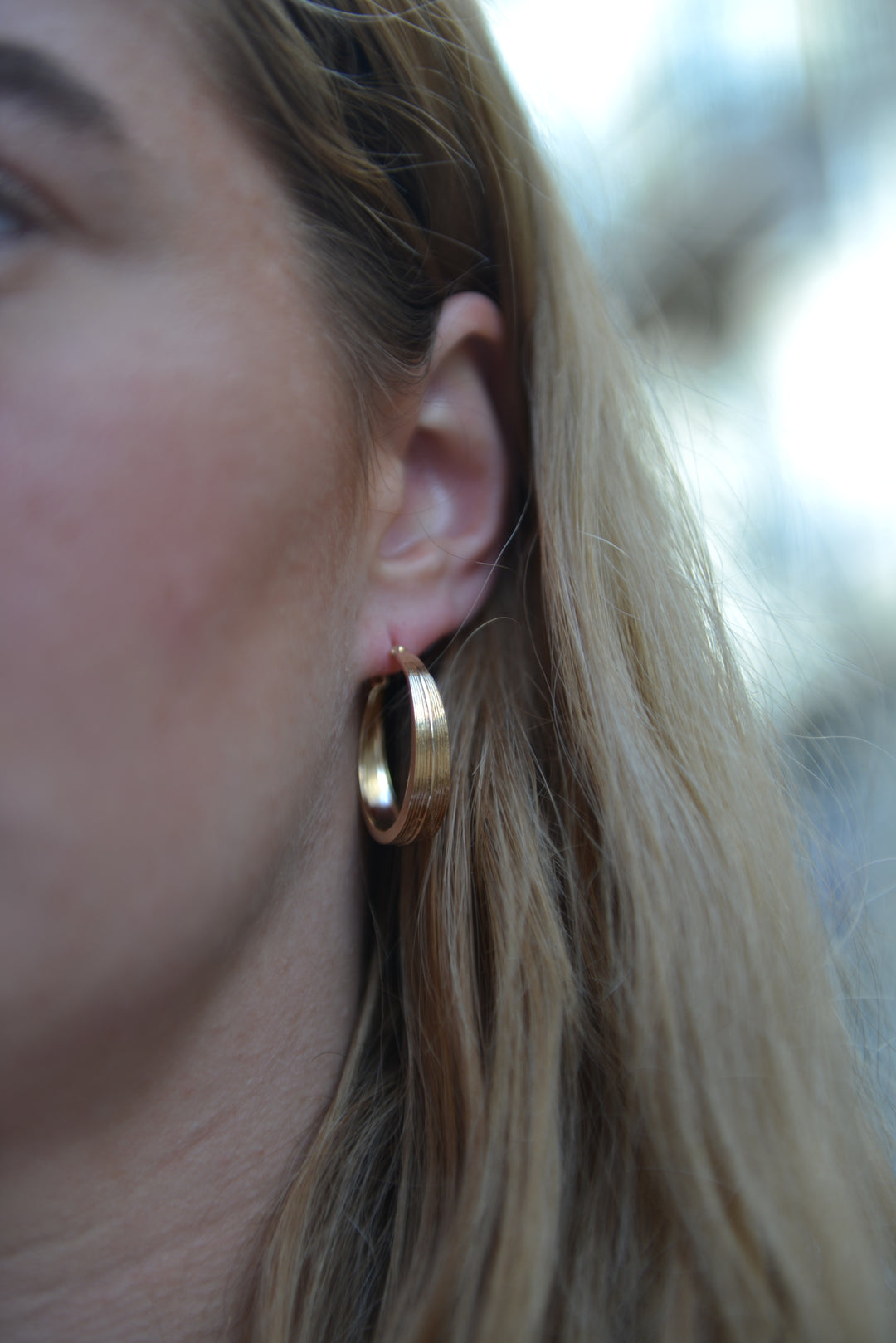Boucles d'oreilles Plaqué or créoles Bohema