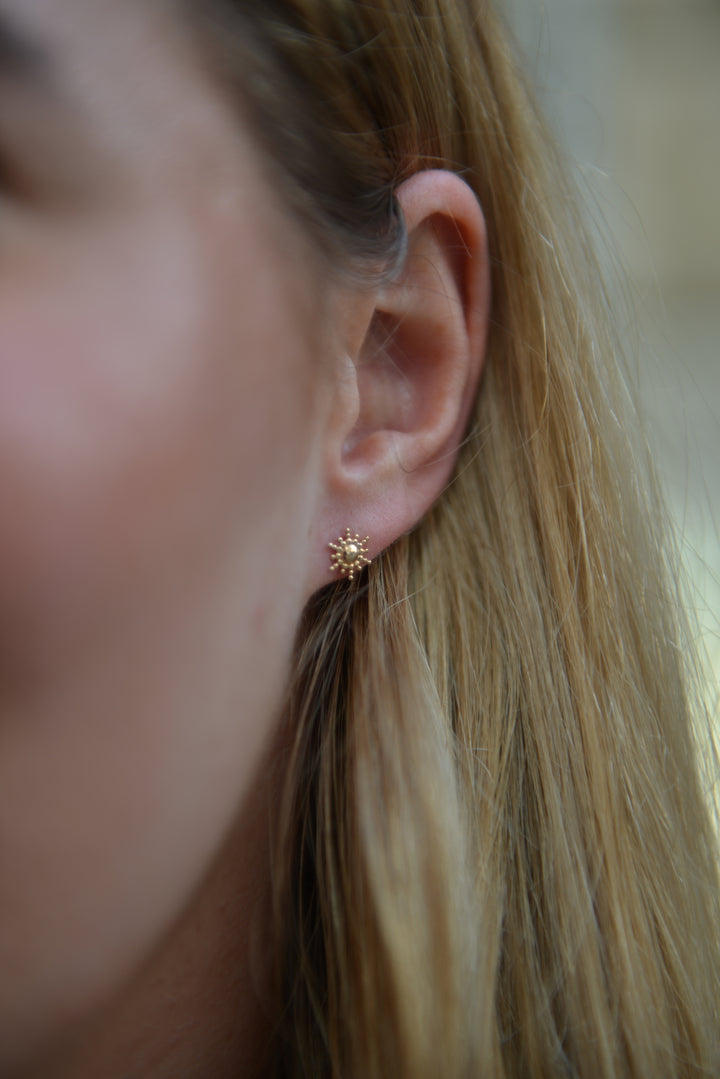 Boucles d'oreilles Plaqué Or puces Vahaïna