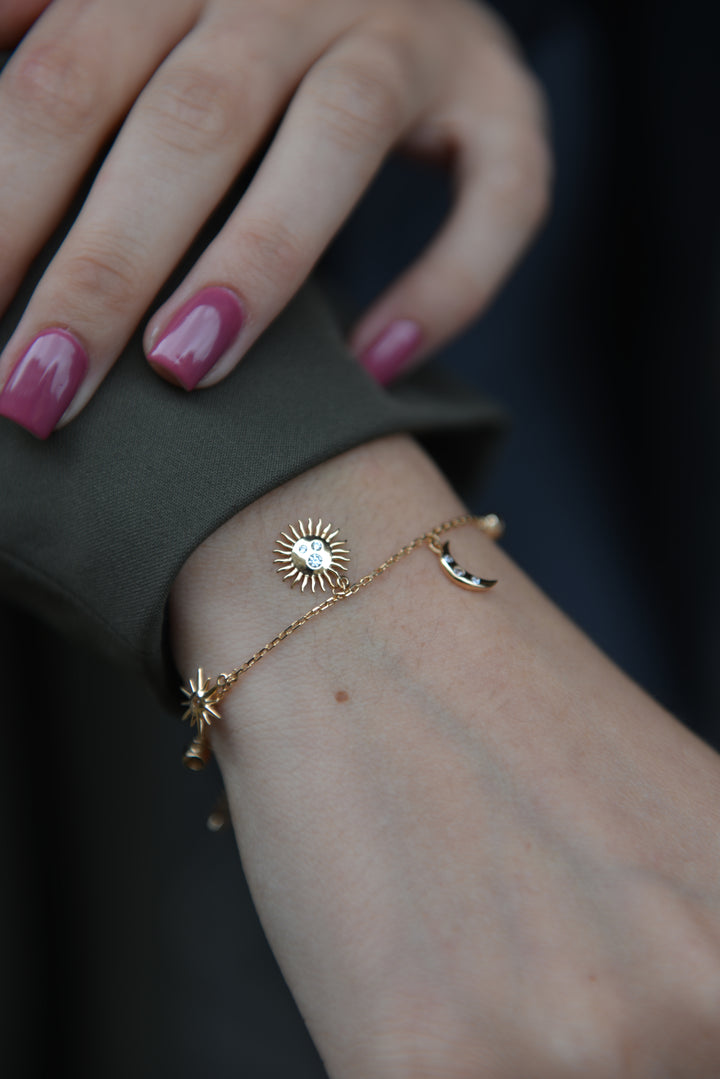Bracelet Plaqué Or & Oz Univers