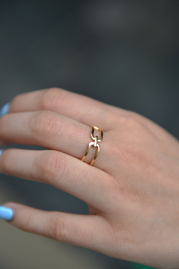 Bague Plaqué Or Megan