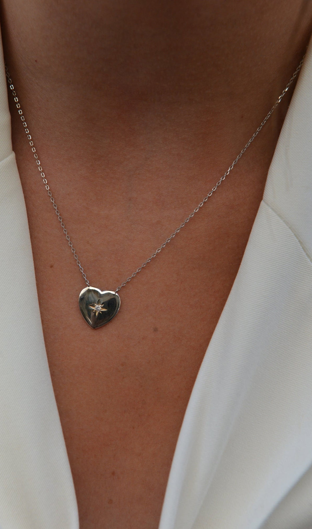 Collier Argent 925 forme coeur & OZ Valentine