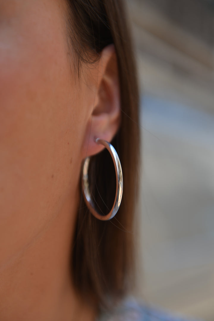 Boucles d'oreilles Argent 925 créoles Kim
