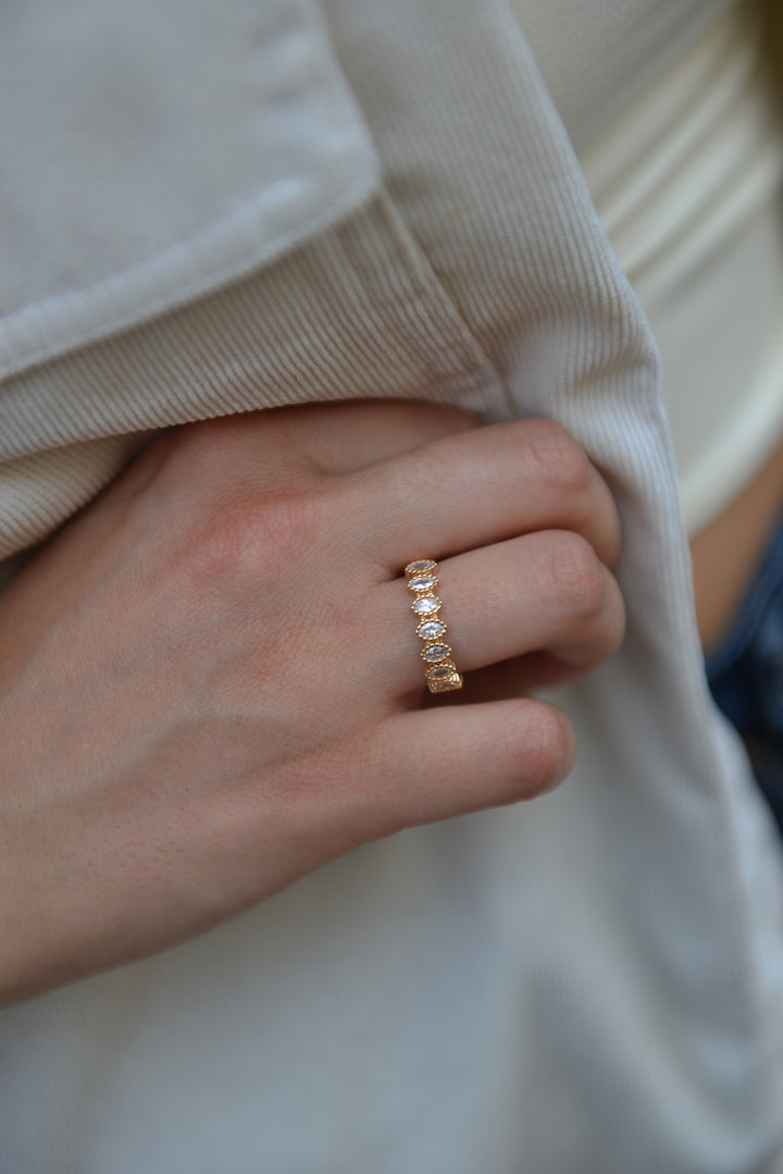 Bague Plaqué Or & Oz Joya