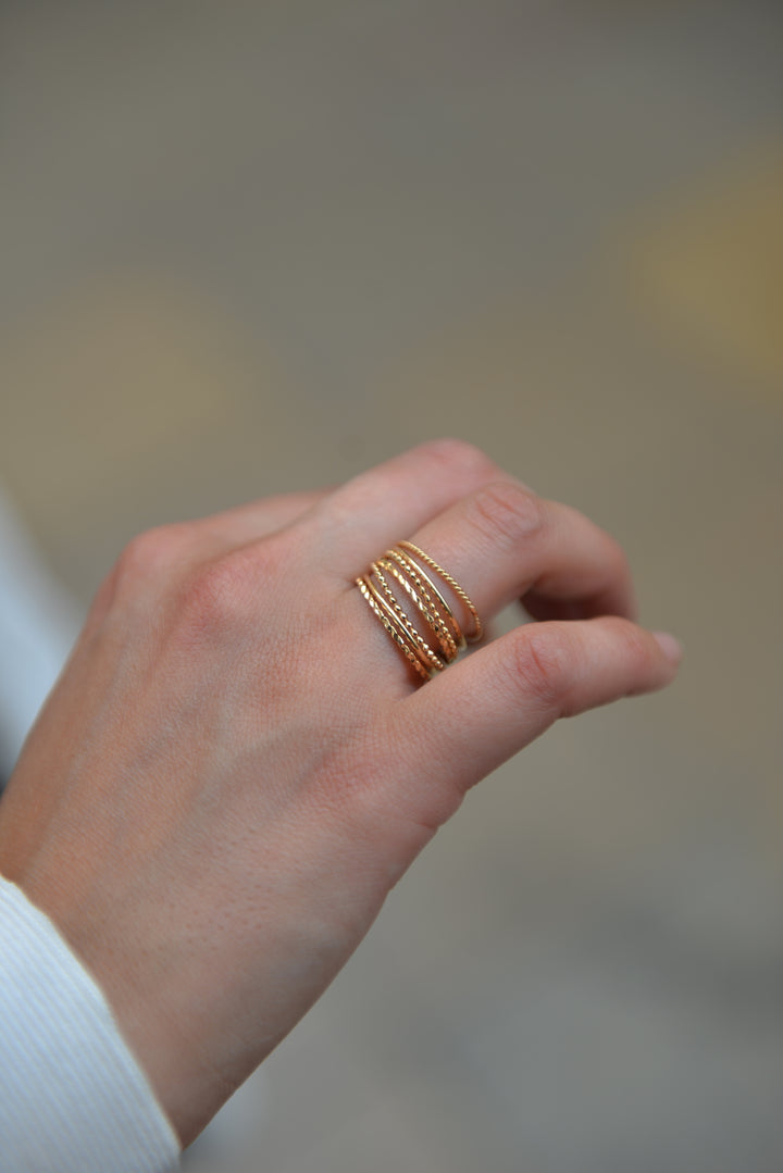 Bague Plaqué Or Phoenix