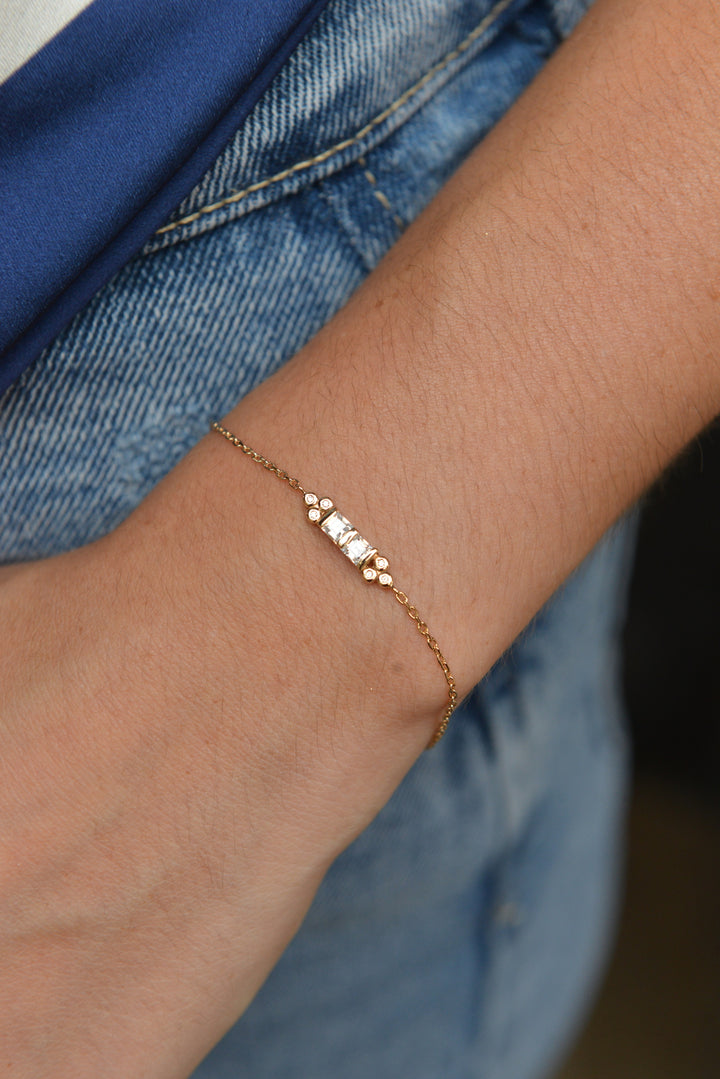 Bracelet Plaqué Or & Oz Mathilde
