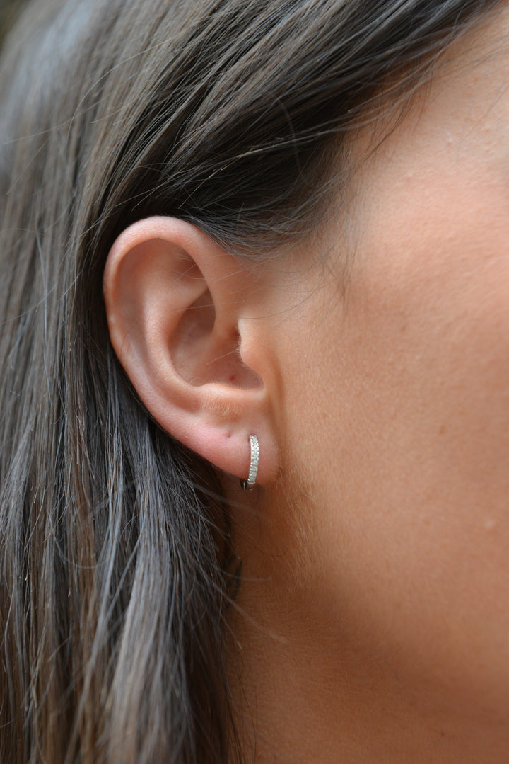 Boucles d'oreilles Argent 925 & Oz créoles Kora
