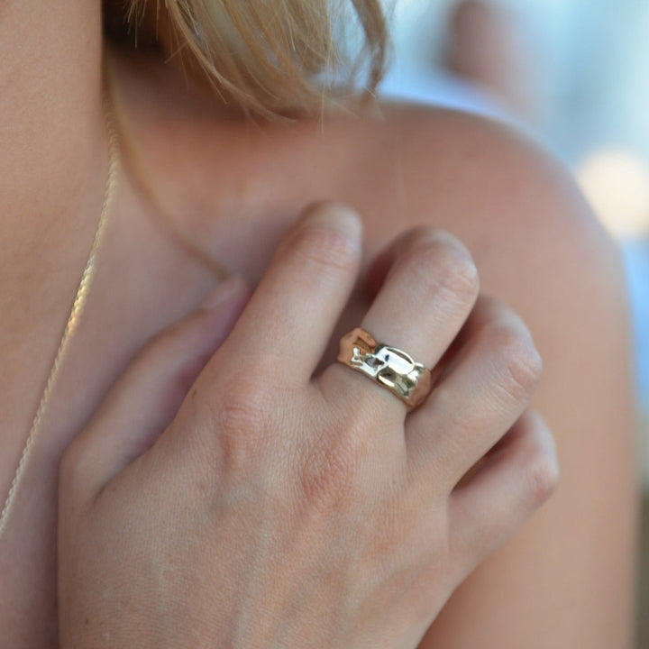 Bague Plaqué Or Minorque