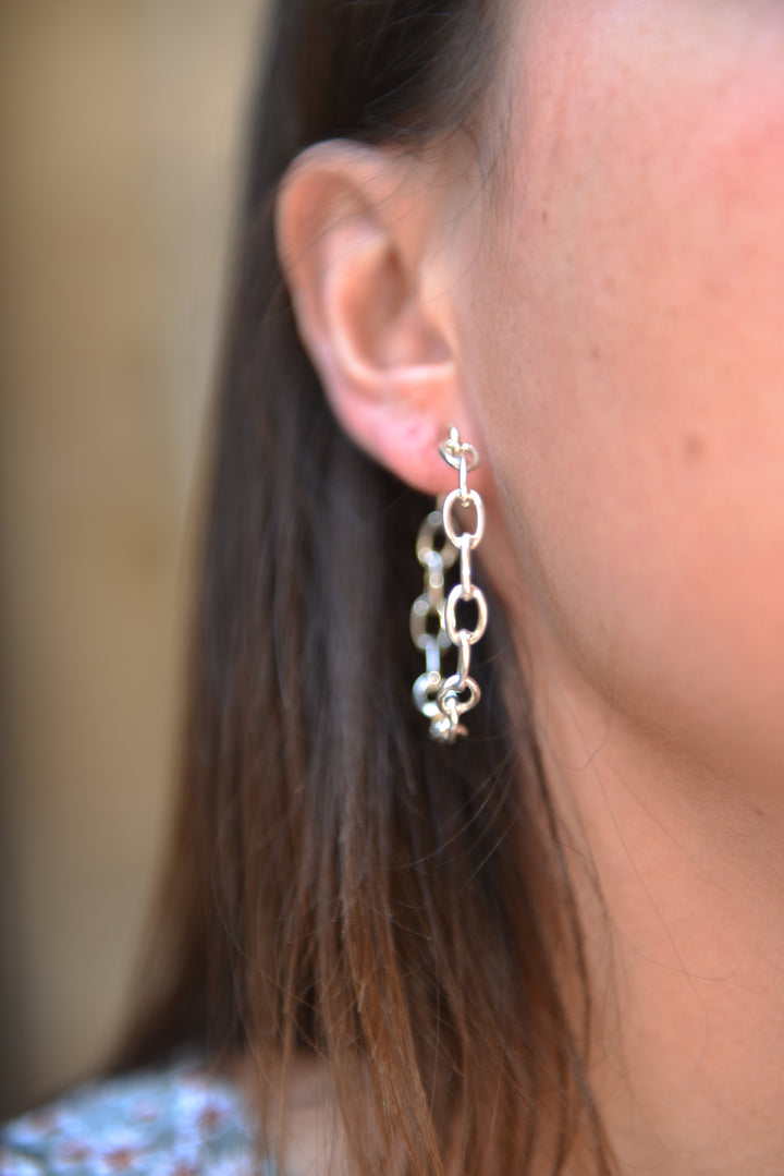 Boucles d'oreilles Argent 925 créoles Sunny