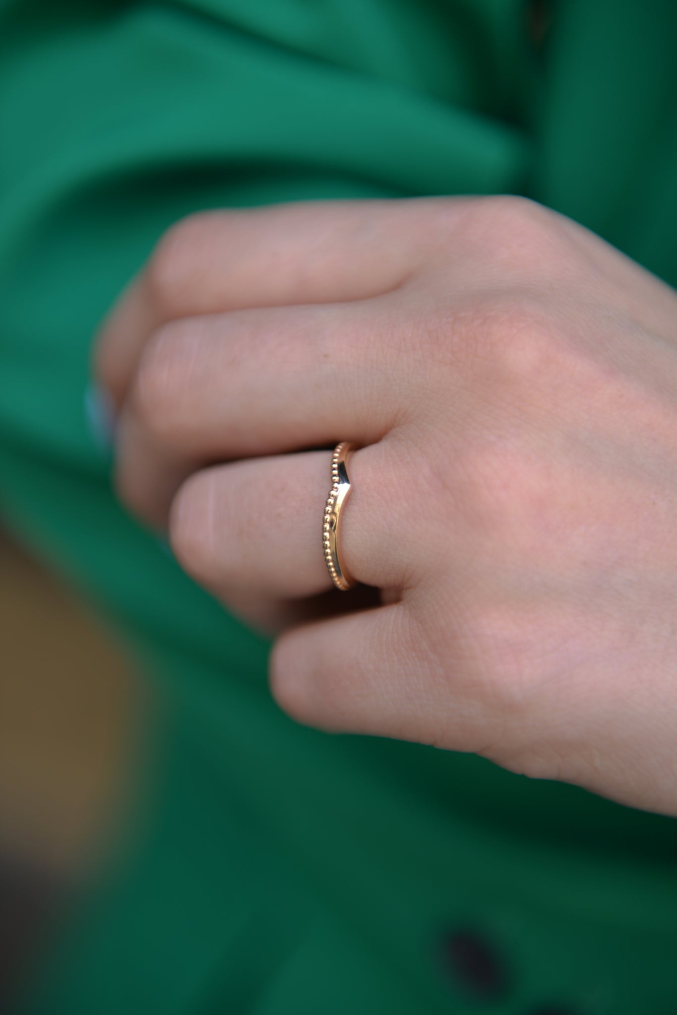 Bague Plaqu or forme aile de mouette Dania L UNIVERS D EDOUARD