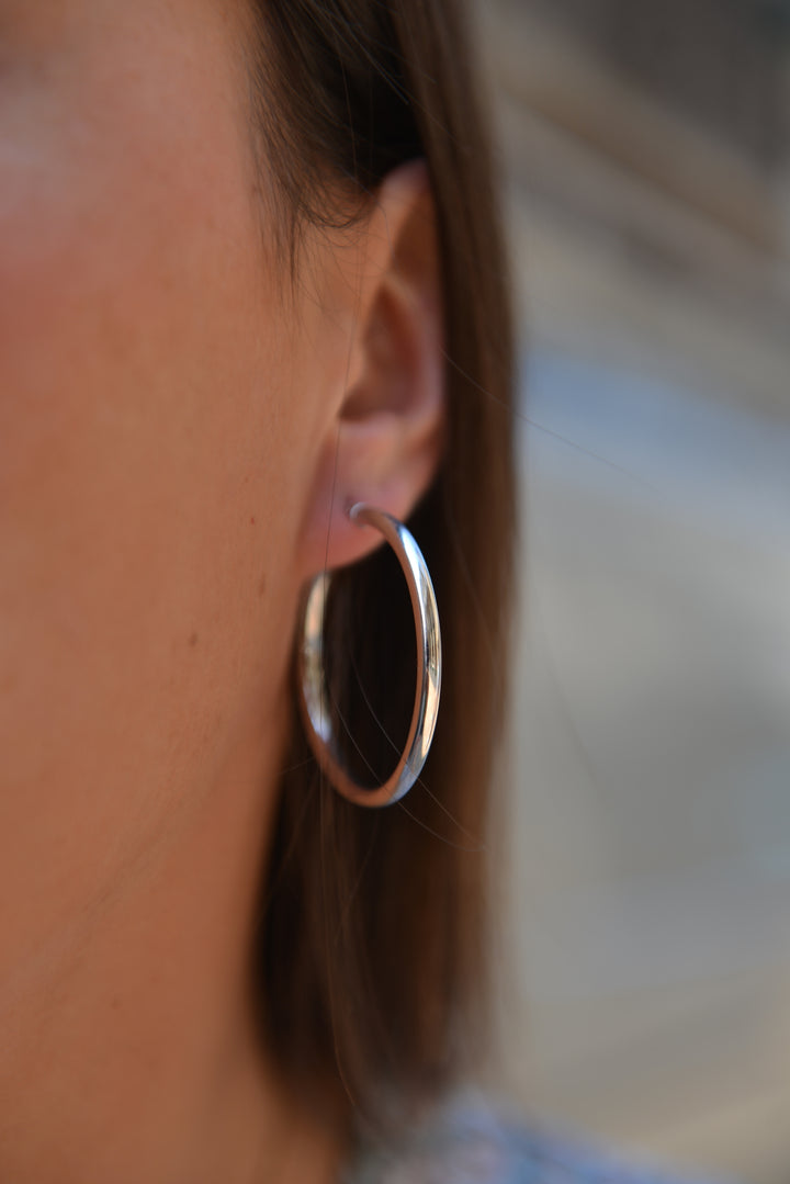 Boucles d'oreilles Argent 925 créoles Kim