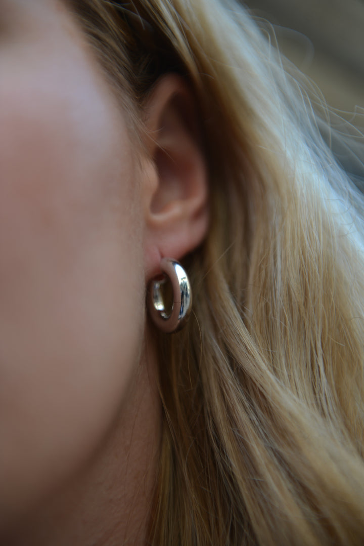 Boucles d'oreilles Argent 925 créoles Milan